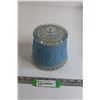 Image 1 : Vintage Blue Glass Lampshade