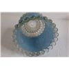 Image 4 : Vintage Blue Glass Lampshade
