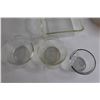 Image 4 : (5) Clear Glass Baking Dishes, (2) Pyrex Bowls