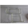 Image 5 : (5) Clear Glass Baking Dishes, (2) Pyrex Bowls