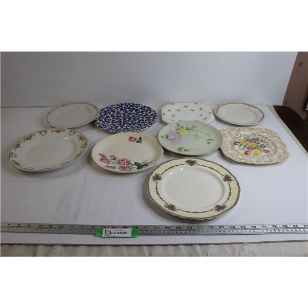 (9) Vintage Plates - Including JHW, Meakin, Grindley, H&K, Rose Bouquet, Nippon, Ironstone