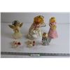 Image 1 : (4) Vintage Angel Christmas Decorations (2 are musical-working), (2) Vintage Christmas Mice