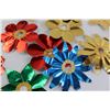 Image 5 : (15+) Vintage  Assorted  Reflectors, Foil Flower Tree Topper with Extra Foil Flowers-working
