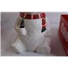 Image 3 : Coca-Cola 6-Bottle Case, Coca-Cola Christmas Polar Bear Cookie Jar - Has Hairline Crack and Chip o