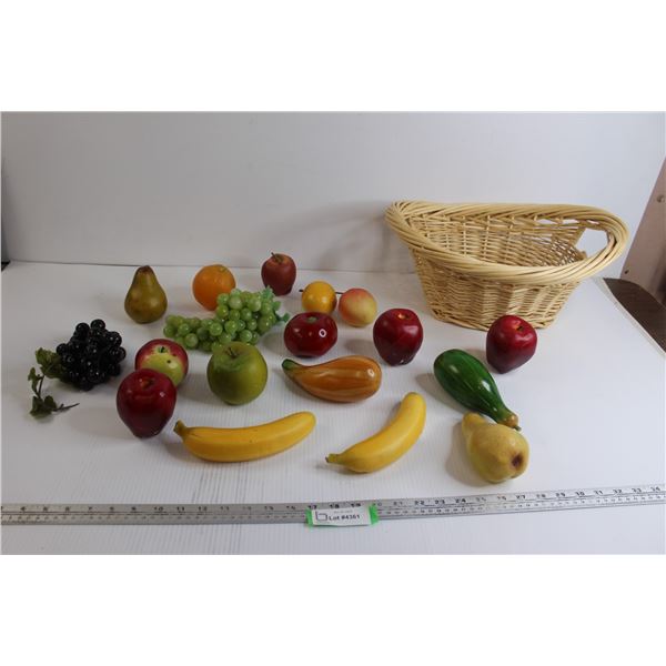 Artificial Fruit with Basket- good quality