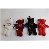 Image 3 : (4) Salvino's Bammers Bears with Tags - Messier, Roy, Jagr, Shanahan