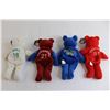 Image 2 : (4) Salvino's Bammers Bears with Tags - Gretzky, Forsberg, Hull, Fedorov