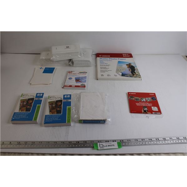 (10) Packs Assorted Photo Paper