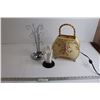 Image 1 : (2) Jewelry Holders, Handbag-Themed Lamp - Works