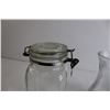 Image 2 : (2) Glass Vases, Glass Jar, Divided Glass Dish