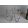 Image 4 : (6) Glasses -   (2) are Guinness NIB, (4) Vintage