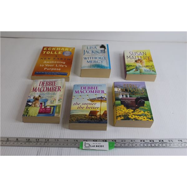 (6) Books - A New Earth: Awaking to Your Life's Purpose, Until We Touch, The Sooner the Better, Twen