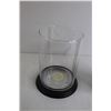 Image 2 : (3) Black and Clear Wine Glasses, Large PGI Mug, Vase with Base