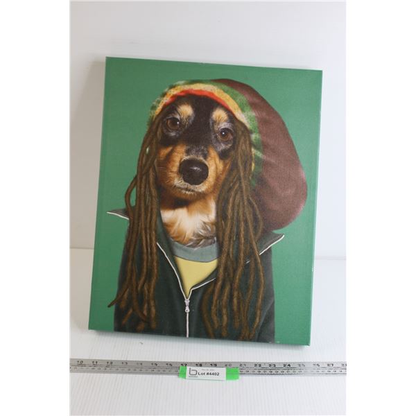 Pets Rock Jamaican-Style Dog Picture - 15 1/2" x 19 1/2"