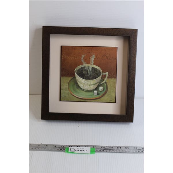 Coffee-Themed Picture - 12 1/2" x 12 1/2"