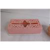 Image 2 : Pink Tissue Box Cover, Pink Lamp - Doesn't Work