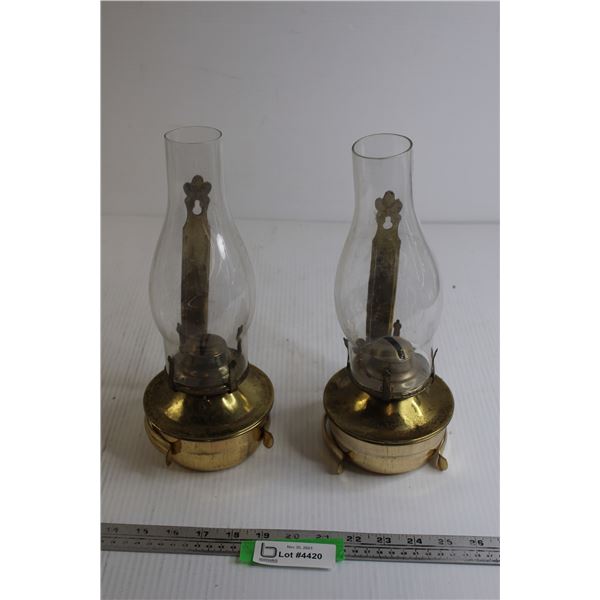 (2) Kerosene Lamps