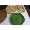 Image 5 : (10) Wicker Wall Decor Pieces