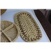 Image 6 : (10) Wicker Wall Decor Pieces