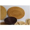 Image 7 : (10) Wicker Wall Decor Pieces
