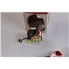 Image 4 : Battery Operated Santa - Makes Noise, (2) Christmas Ornaments, Small Santa Tray