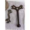 Image 3 : Kerosene Jug, (3) Antique Wrenches