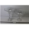 Image 1 : (2) Crystal Pedestal Dishes