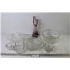Image 1 : Glass Bowls - Candle Holders - Creamer & Sugar Bowl - Glass Vase