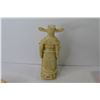 Image 8 : Oriental Resin Statue - Wooden Battery Operated Clock (working - Vintage Salt & Pepper Flower Cart (