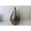 Image 2 : Hanging Metal Lamp - Woven Basket