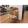Image 4 : * Set of 4 Folding Chairs (small cut in one chair)