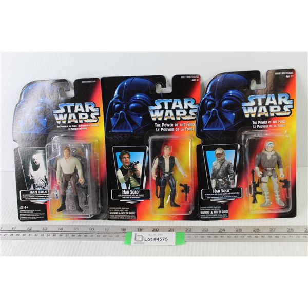 (3) Star Wars Action Figures - Han Solo (NIB)
