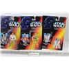 Image 1 : (3) Star Wars Action Figures - Luke Sky Walker - C-3PO - R2-D2 (NIB)