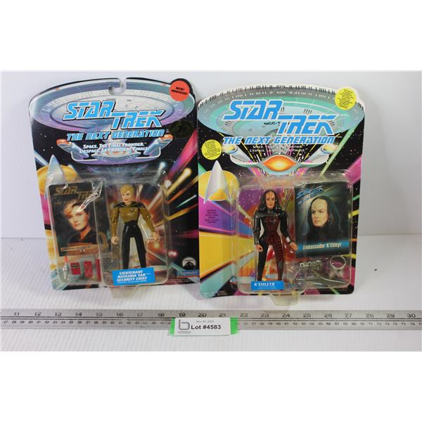 (2) Star Trek Action Figures - K'Ehleyr - Lieutenant Natashia (NIB)