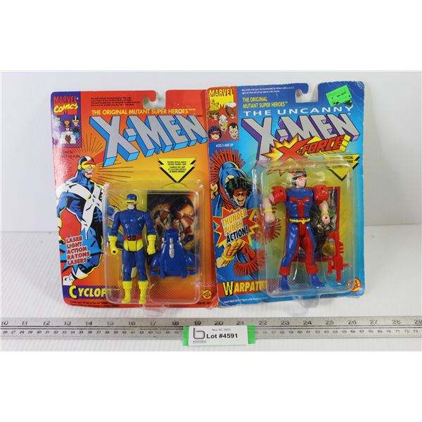 (2) Marvel Comics Action Figures - War Path - Cyclops (NIB)