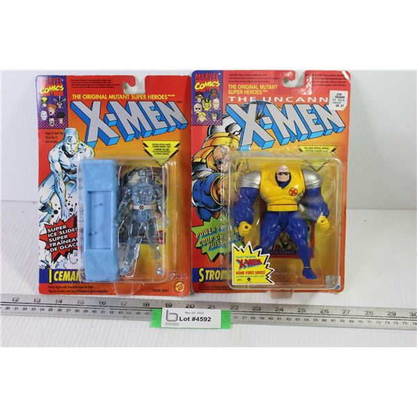 (2) Marvel Comics Action Figures - Strong Guy - Iceman (NIB)