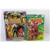 Image 6 : (2) Marvel Action Figures - 1991 Bend-ems (Juggernaut) - Marvel Wall of Fame (Storm) (NIB)