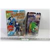 Image 1 : (2) Action Figures - Batman Batlink - Marvel Mr. Fantastic (NIB)
