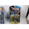 Image 2 : (2) Action Figures -  Total Justice Hawk Man - Fantastic Four Invisible Woman (NIB)