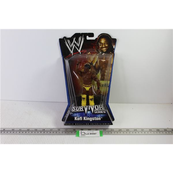Action Figure - WWE Survivor Series - Kofi Kingston (package is opened)