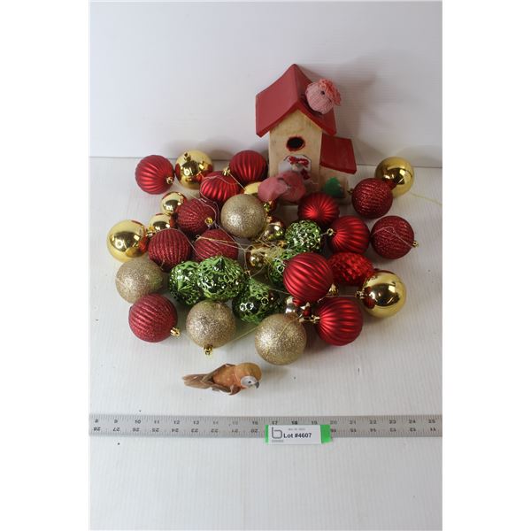 Christmas Tree Ornaments, Ornamental Bird House