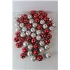 Image 2 : Polka-Dotted Christmas Tree Ornaments, Red & White Spiral Ornaments, Polka-Dotted Ribbon