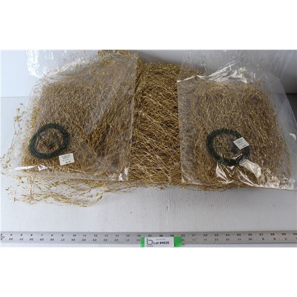 Florists Supply Gold Mesh