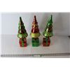 Image 1 : (3) Miniature Ornamental Christmas Trees