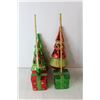 Image 5 : (3) Miniature Ornamental Christmas Trees