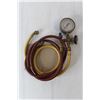 Image 3 : (2) Work Lights - Working, Set of 3 Quick Set Refrigeration Hoses, Refrigeration Gauge & Hoses