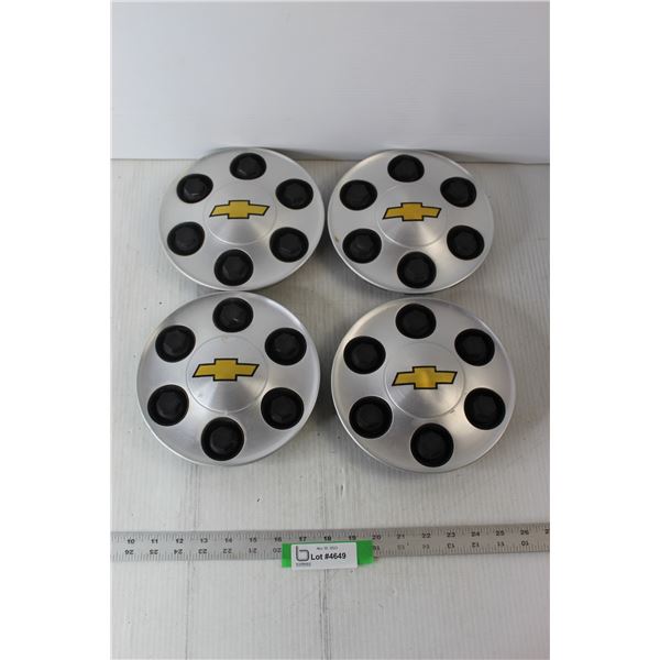 (4) Chev Wheel Centre Caps