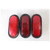 Image 4 : (2) 5" LED Clearance/Marker Lights, Sealed, (3) Red Automotive Lights With (2) Wires
