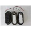 Image 5 : (2) 5" LED Clearance/Marker Lights, Sealed, (3) Red Automotive Lights With (2) Wires