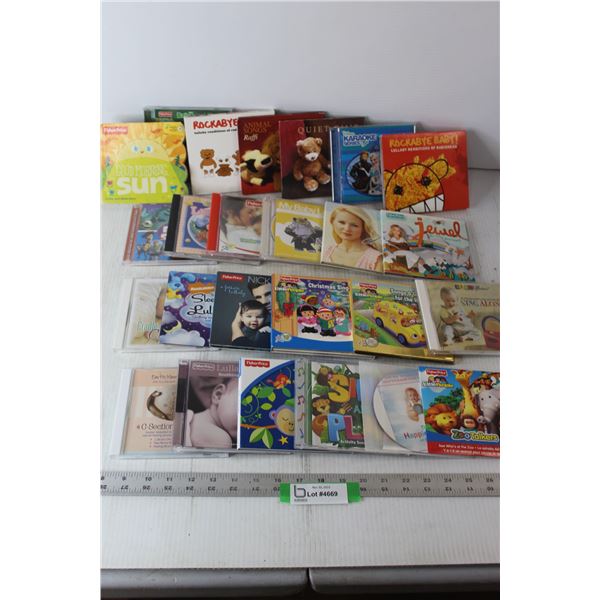 (25) Kids' CD's - Lullaby, Fisher Price, Sing Along, etc.